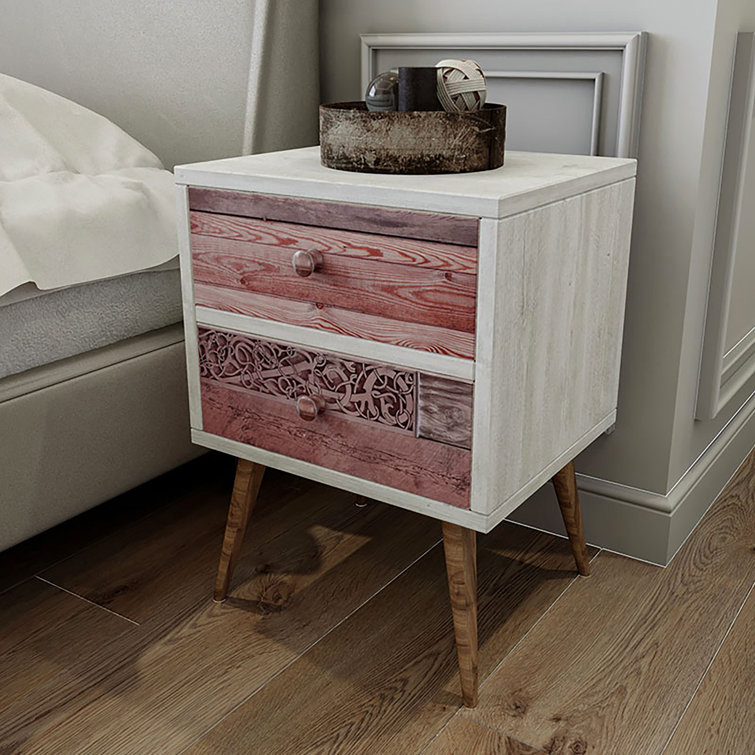 Rosalind Wheeler Gympie Manufactured Wood Bedside Table Wayfair.co.uk